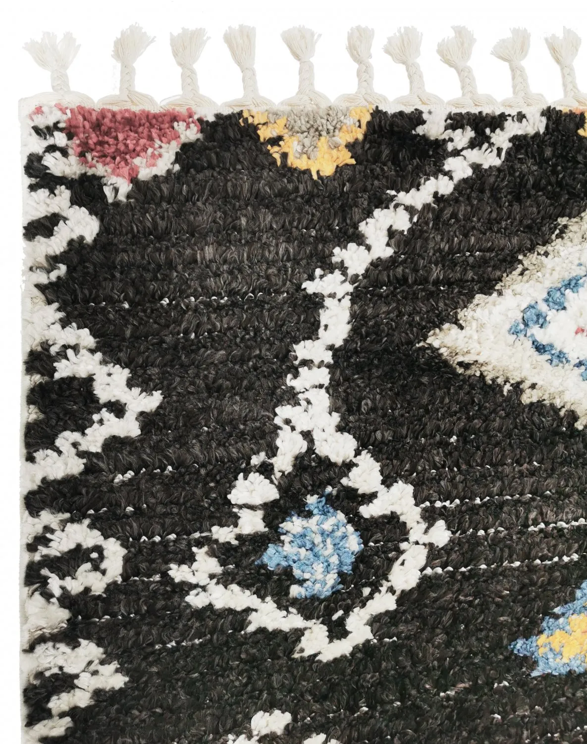 Hoogpolig Vloerkleed - Macchia (zwart/multi) 6 Hoogpolig Vloerkleed - Macchia (zwart/multi) - Afbeelding 4