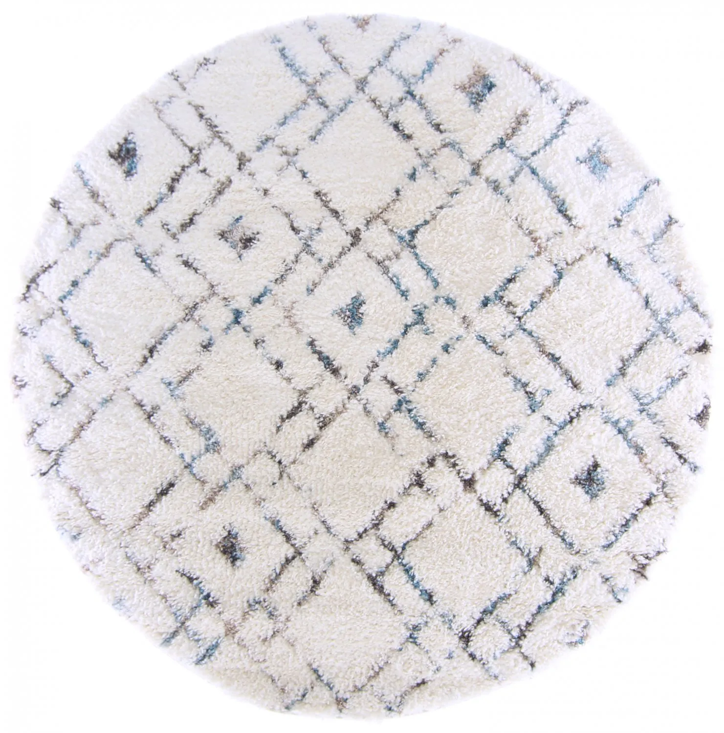 Ronde Vloerkleden - Lugo (blauw/multi)