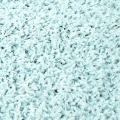 Hoogpolig Vloerkleed - Pastel (turkoois) 10 Hoogpolig Vloerkleed - Pastel (turkoois) -Tapijt Winkel pastellshaggy 300 softturkis detail.jpg