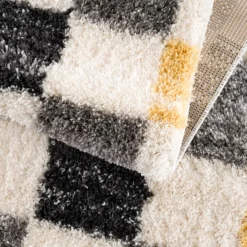 Hoogpolig Vloerkleed - Tellaro (grijs-geel) 12 Hoogpolig Vloerkleed - Tellaro (grijs-geel) -Tapijt Winkel pulpy 554 grey makro.jpg