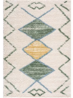 Hoogpolig Vloerkleed - Merzouga (groen)