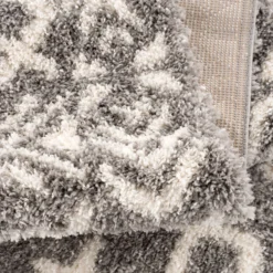 Hoogpolig Vloerkleed - Loja (grijs) -Tapijt Winkel pulpy shaggy a514 gray 4.jpg