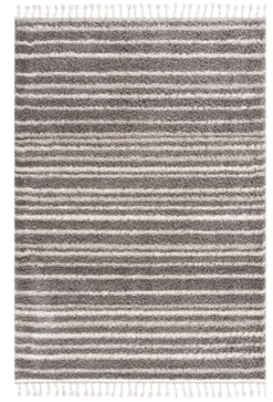 Hoogpolig Vloerkleed - Manabi (grijs)