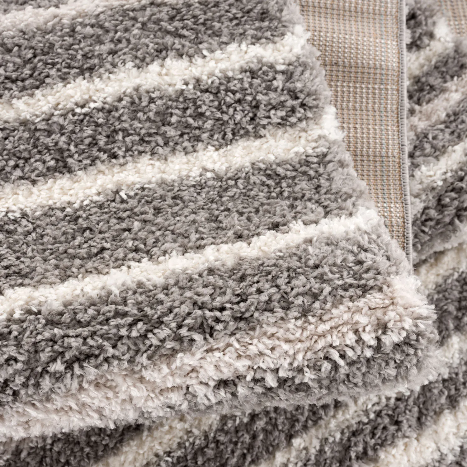 Hoogpolig Vloerkleed - Manabi (grijs) 5 Hoogpolig Vloerkleed - Manabi (grijs) - Afbeelding 3