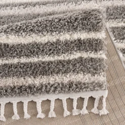 Hoogpolig Vloerkleed - Manabi (grijs) 11 Hoogpolig Vloerkleed - Manabi (grijs) -Tapijt Winkel pulpyshaggy a520 gray5.jpg