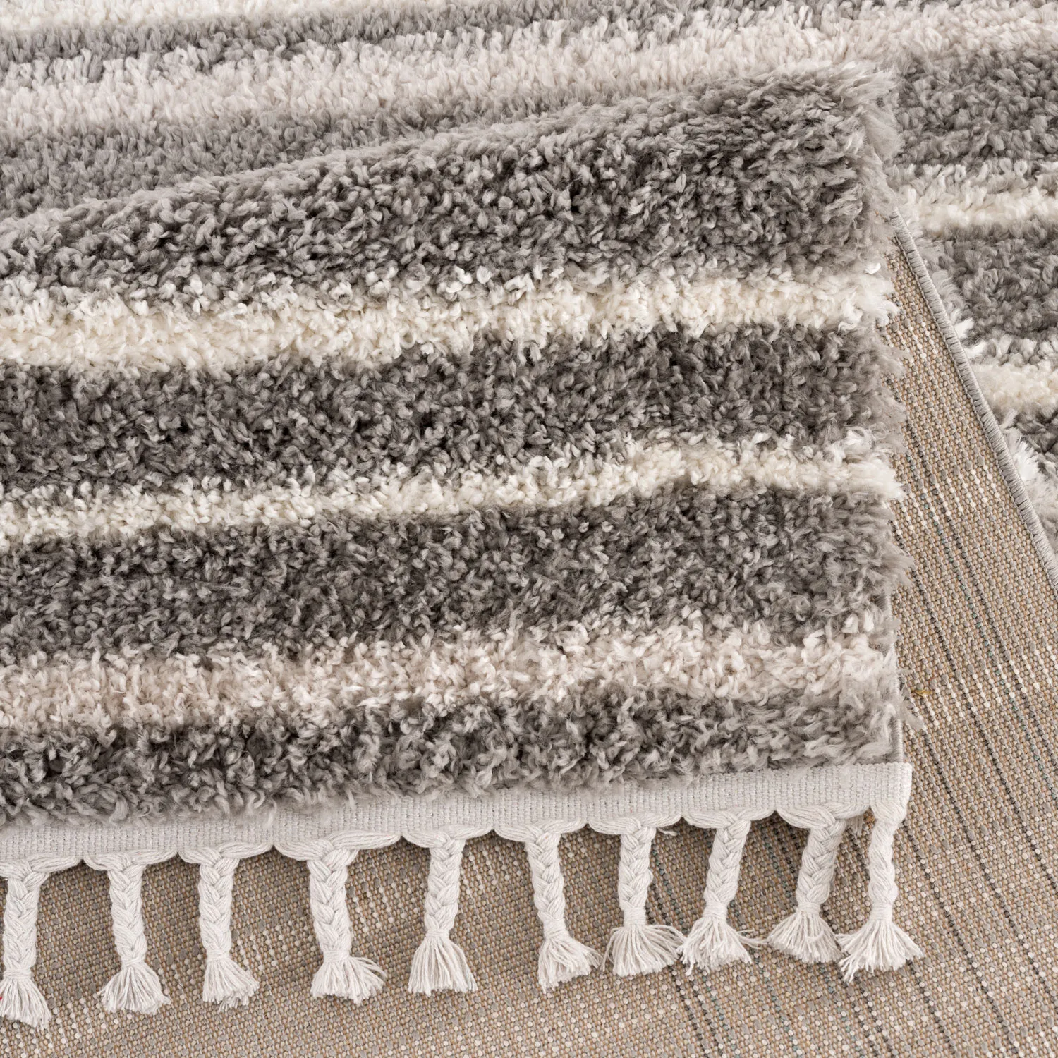 Hoogpolig Vloerkleed - Manabi (grijs) 7 Hoogpolig Vloerkleed - Manabi (grijs) - Afbeelding 5