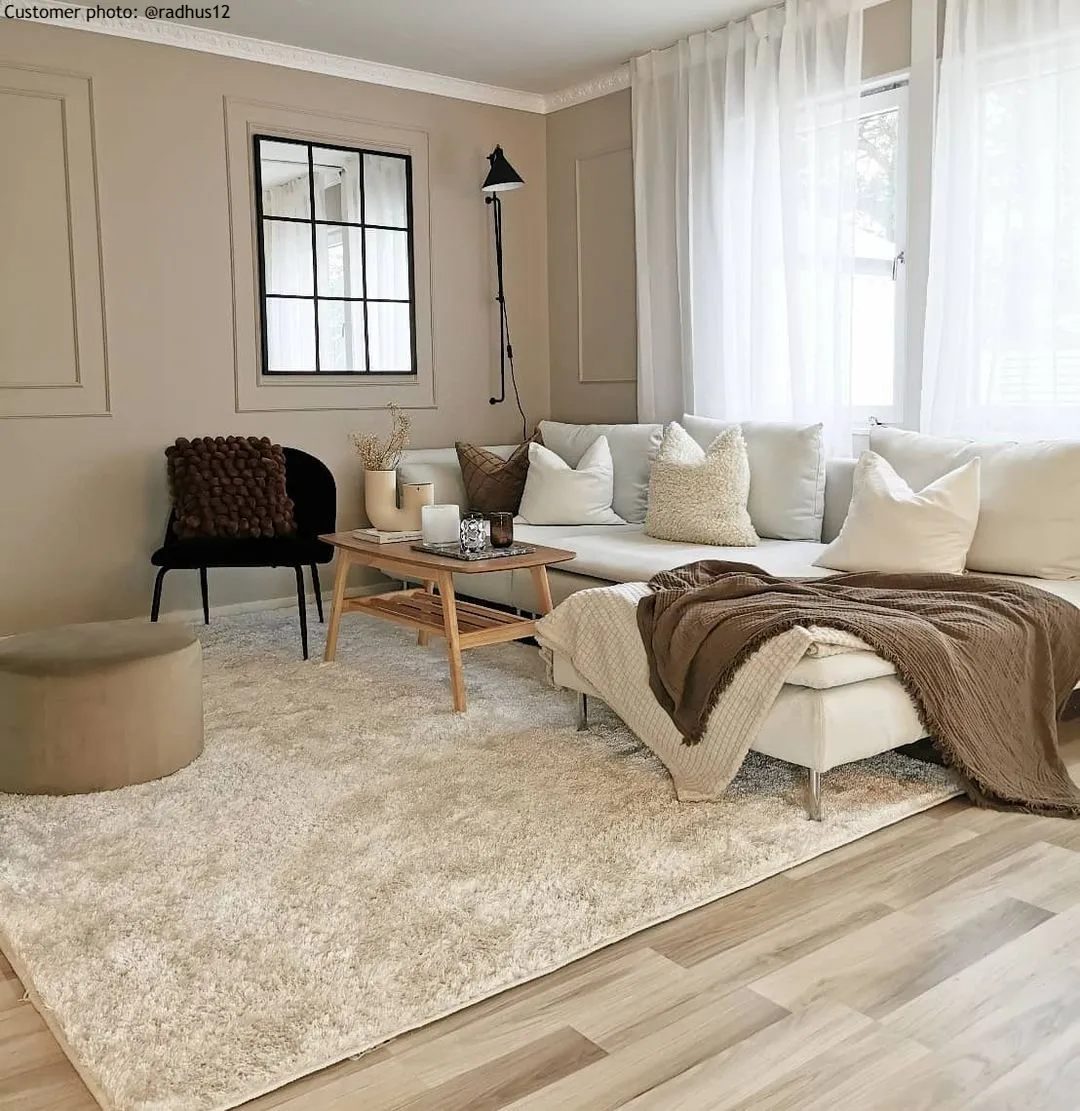 Hoogpolig Vloerkleed - Cosy (beige) 12 Hoogpolig Vloerkleed - Cosy (beige) - Afbeelding 10