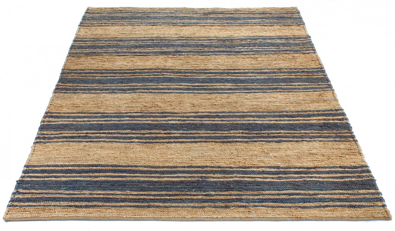 Jute-vloerkleed - Kayes (jute/blauw) 4 Jute-vloerkleed - Kayes (jute/blauw) - Afbeelding 2