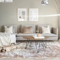 Hoogpolig Vloerkleed - Shaggy Luxe (beige) 17 Hoogpolig Vloerkleed - Shaggy Luxe (beige) -Tapijt Winkel shaggy luxe beige therese.jpg