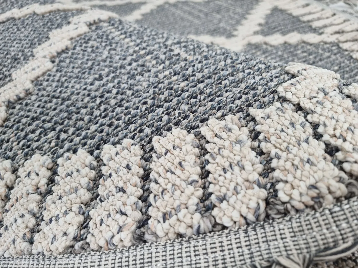 Ronde Vloerkleden - Indoor/Outdoor Alexandria (donker Grijs) 5 Ronde Vloerkleden - Indoor/Outdoor Alexandria (donker Grijs) - Afbeelding 3