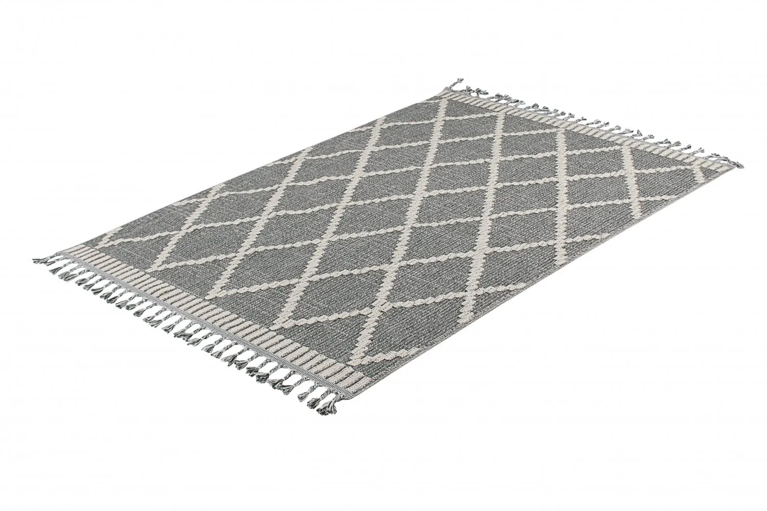 Shaggy - Indoor/Outdoor Alexandria (donker Grijs) 4 Shaggy - Indoor/Outdoor Alexandria (donker Grijs) - Afbeelding 2