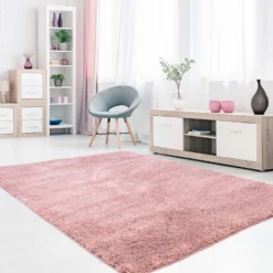 Hoogpolig Vloerkleed - Soft Shine (rosa) -Tapijt Winkel softshine 2236 pink raum.jpg