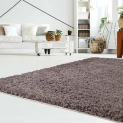 Hoogpolig Vloerkleed - Soft Shine (bruin) 11 Hoogpolig Vloerkleed - Soft Shine (bruin) -Tapijt Winkel softshine 2236 taupe main raum .jpg