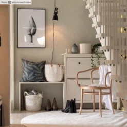 Rond Vloerkleed - Sunayama (wit) -Tapijt Winkel sunayama vit 5.jpg