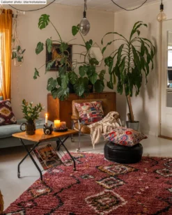 Hoogpolig Vloerkleed - Neapel (roze/multi) -Tapijt Winkel tarinoitatalosta neapelochkuddar2.jpg