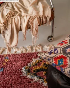 Hoogpolig Vloerkleed - Neapel (roze/multi) -Tapijt Winkel tarinoitatalosta neapelochkuddar3.jpg