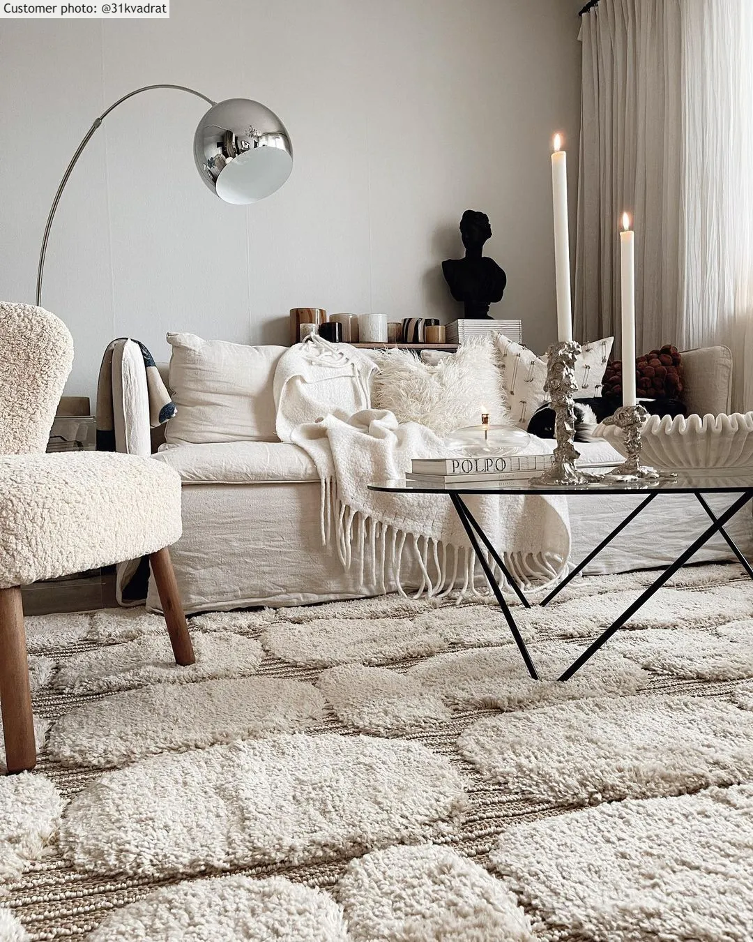 Hoogpolig Vloerkleed - Fondi (beige) 21 Hoogpolig Vloerkleed - Fondi (beige) - Afbeelding 19