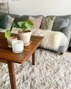 Hoogpolig Vloerkleed - Kanvas (beige) -Tapijt Winkel xxbladochboning kanvasbeige2.jpg