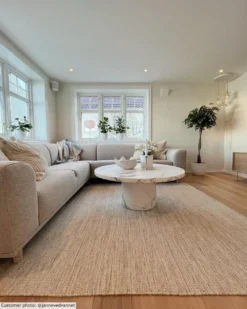 Wollen-vloerkleed - Dhurry (natuur) -Tapijt Winkel xxjannevedvannetdhurrynatur2.jpg