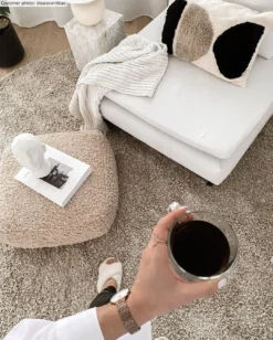 Hoogpolig Vloerkleed - Orkney (beige/offwhite) -Tapijt Winkel xxsaratornbladorkneybeigevit.jpg