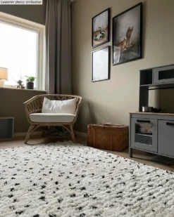 Hoogpolig Vloerkleed - Capri (zwart/beige) -Tapijt Winkel xxvillaotter capri.jpg