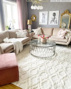 Hoogpolig Vloerkleed - Everett (offwhite) -Tapijt Winkel xxxhomebymalinseverettoffwhite.jpg