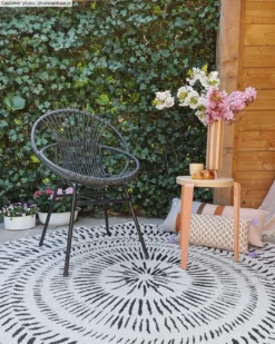 Rond Vloerkleed - Brussels Night (grijs) -Tapijt Winkel xxxhuisvanklaasjebrussels.jpg