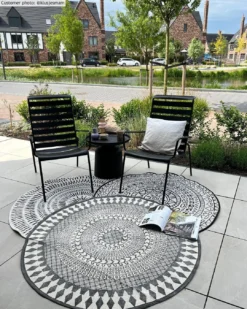 Rond Vloerkleed - Brussels Night (grijs) -Tapijt Winkel xxxklusjesmambrusselandmarrakech 25638.jpg