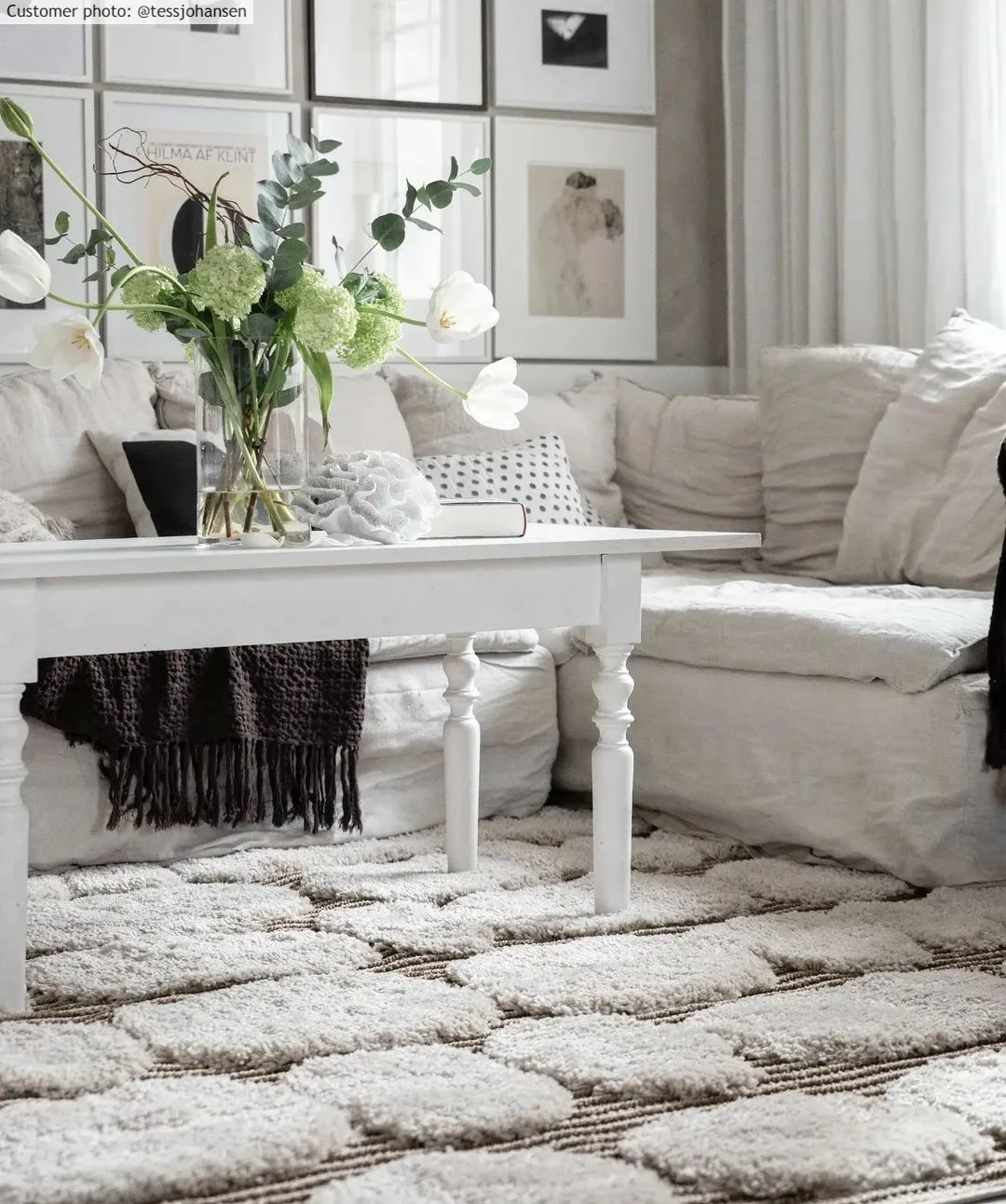 Hoogpolig Vloerkleed - Fondi (grijs) 4 Hoogpolig Vloerkleed - Fondi (grijs) - Afbeelding 2