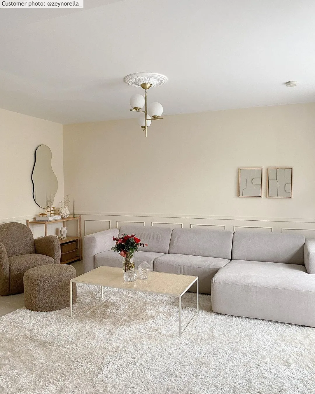 Hoogpolig Vloerkleed - Cosy (beige) 16 Hoogpolig Vloerkleed - Cosy (beige) - Afbeelding 14